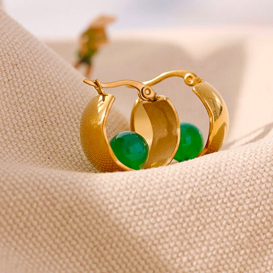 Teadrop- Anti tarnish 18k Gold Plated Earrings