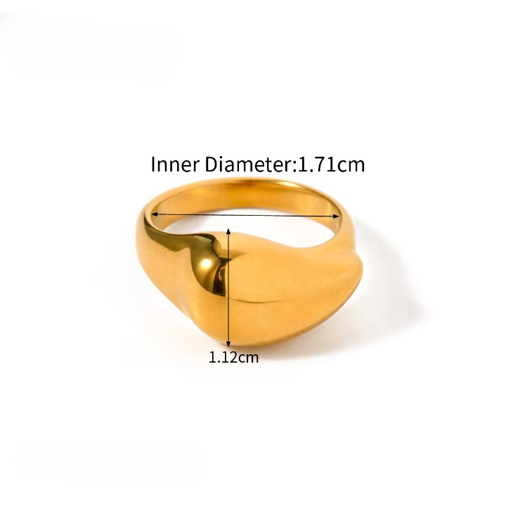 Roman Leaf 18K Gold Plated Demi Fine Ring