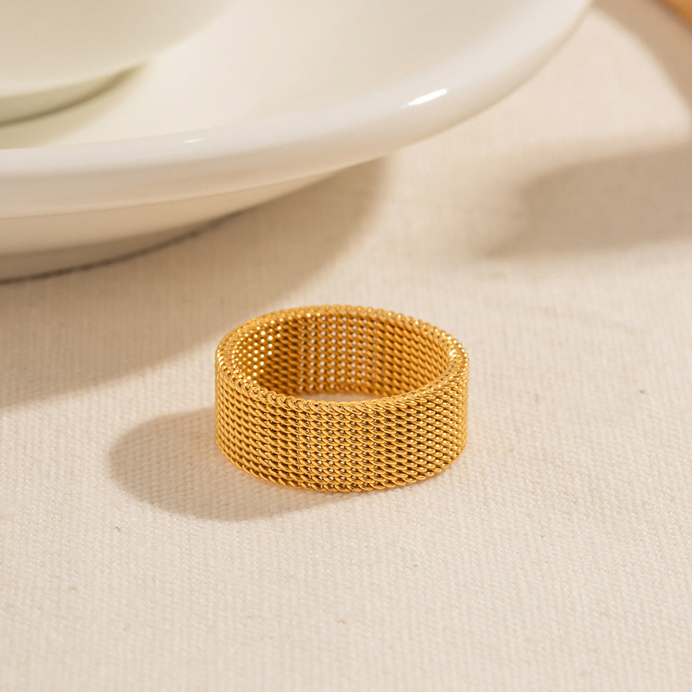 Woven Enamel Ring