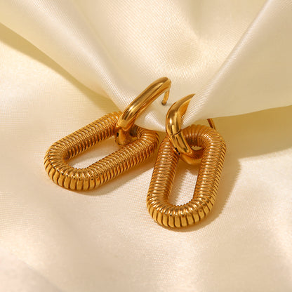 Modern Double Hoop Earrings