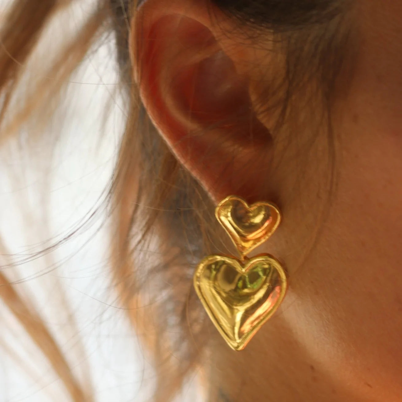 Heart Droplet Earrings