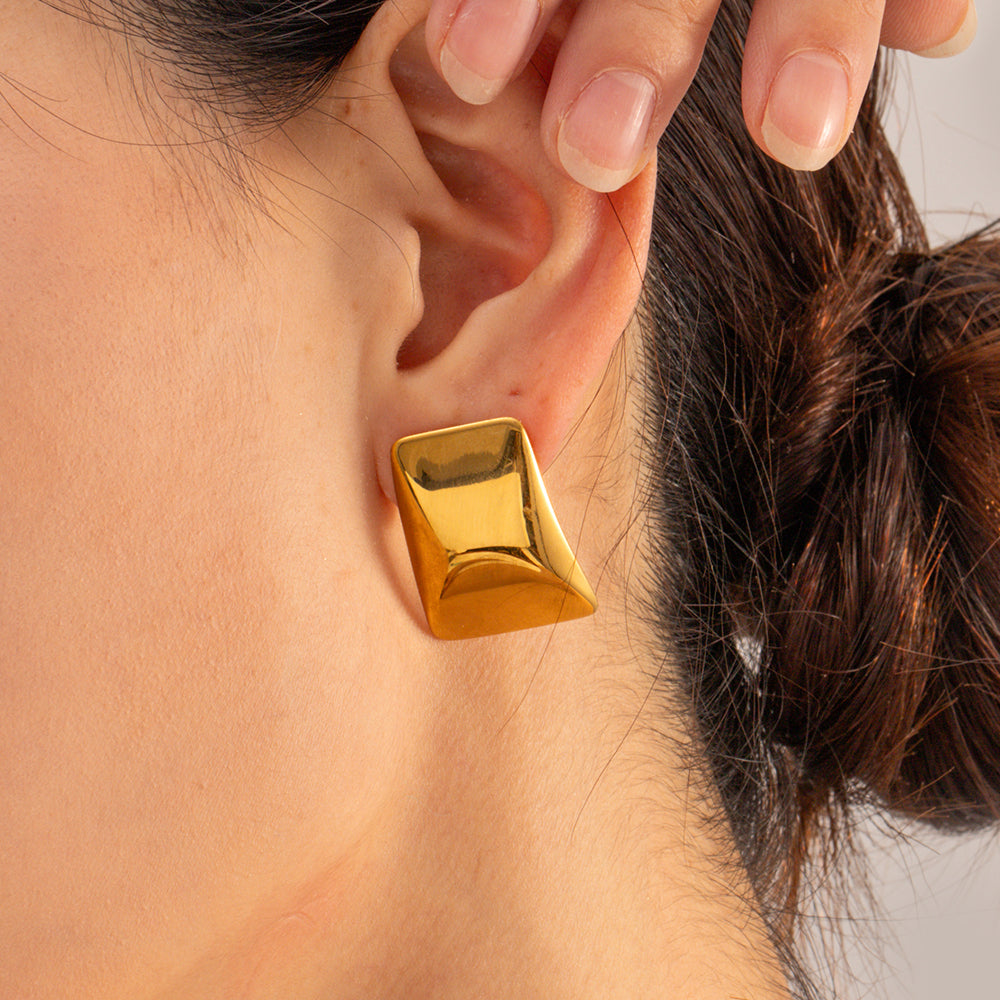 Square Stud Earrings