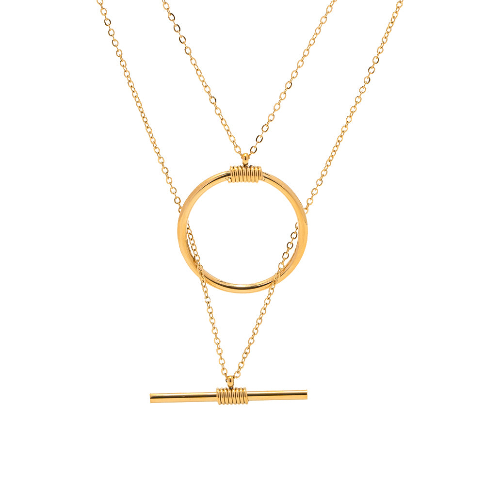 Circle Double layer Necklace