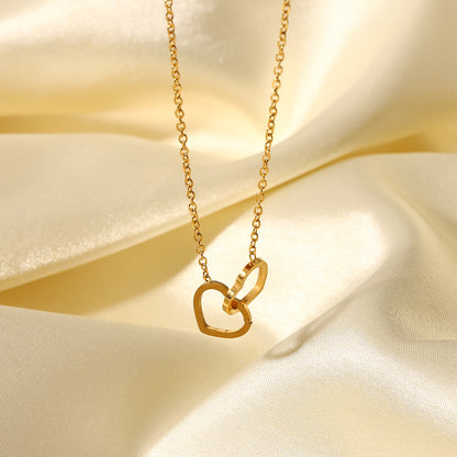 Bliss Double Heart Necklace