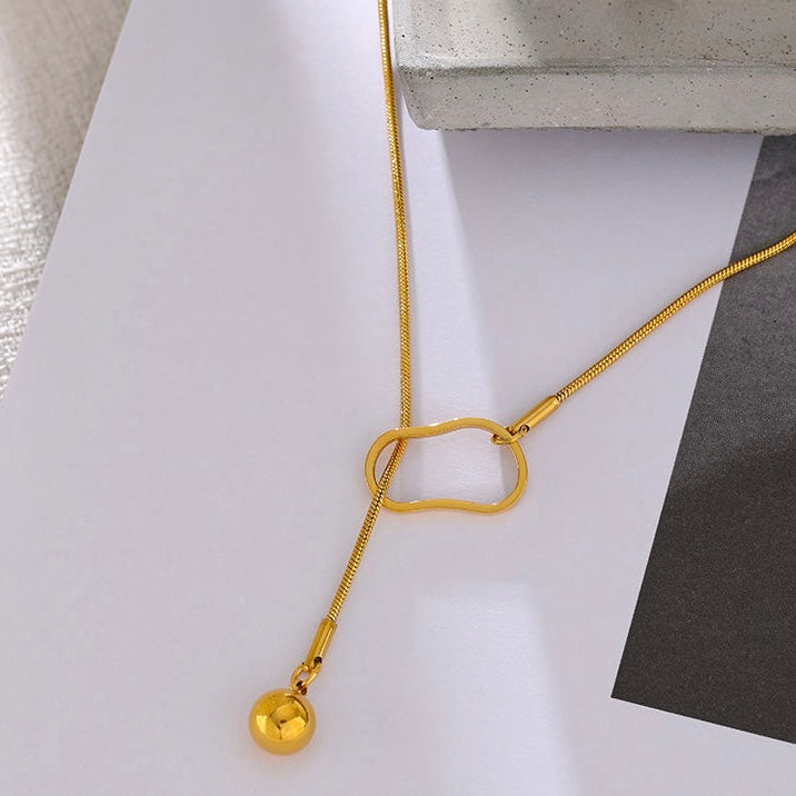 Bling Ball- Anti Tarnish 18K Gold Plated Necklace