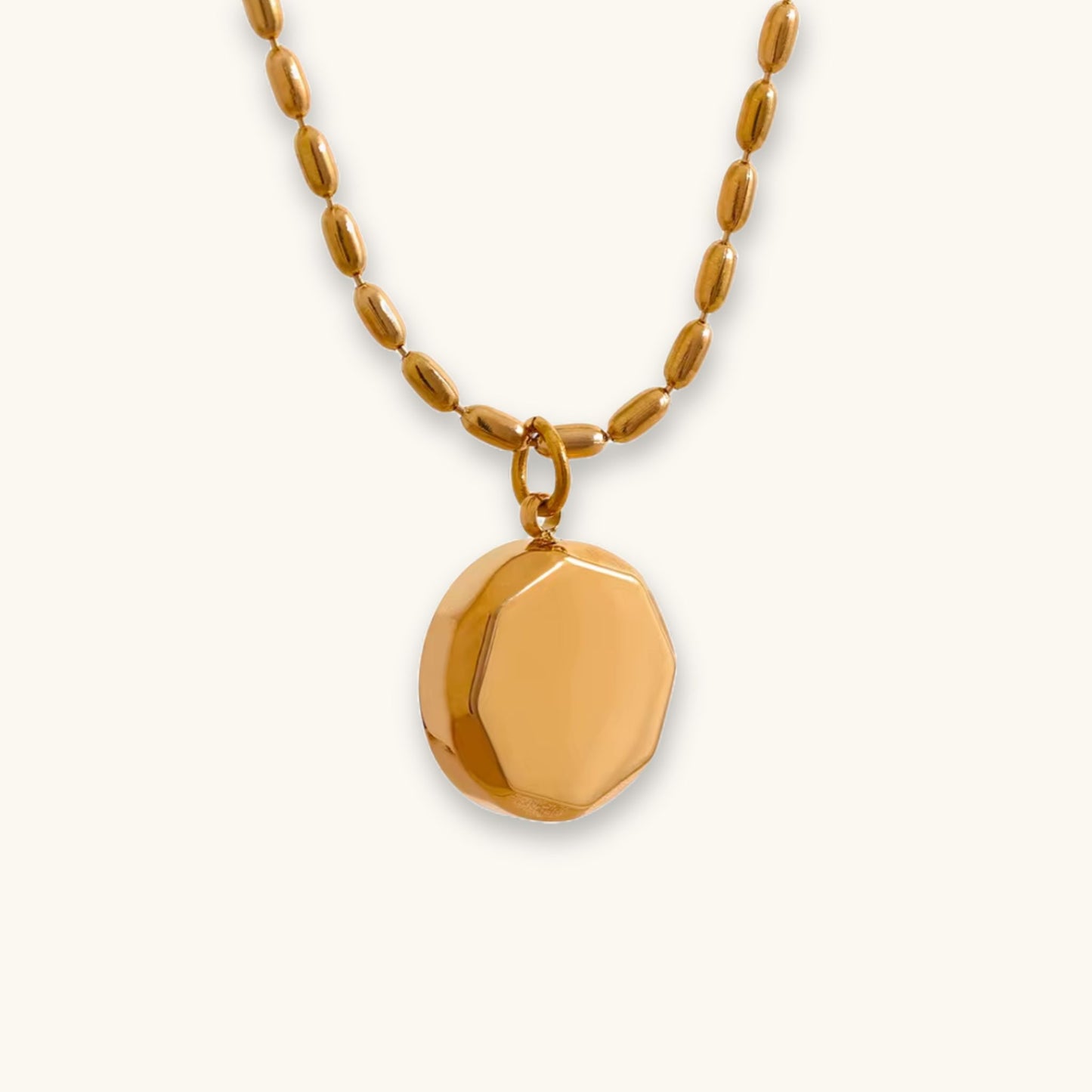 Jazzy Texture Necklace - Anti Tarnish 18K Gold Plated Jewellery