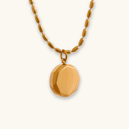 Jazzy Texture Necklace - Anti Tarnish 18K Gold Plated Jewellery