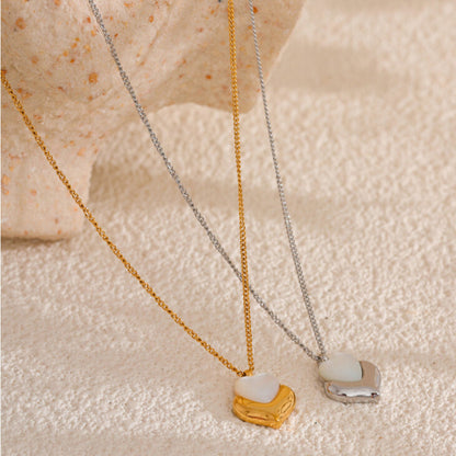 Double Heart Pendant Necklace