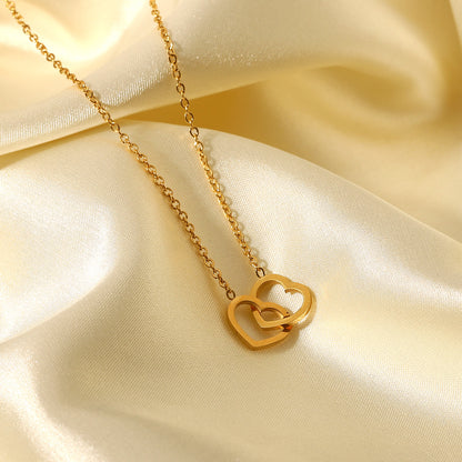 Bliss Double Heart Necklace