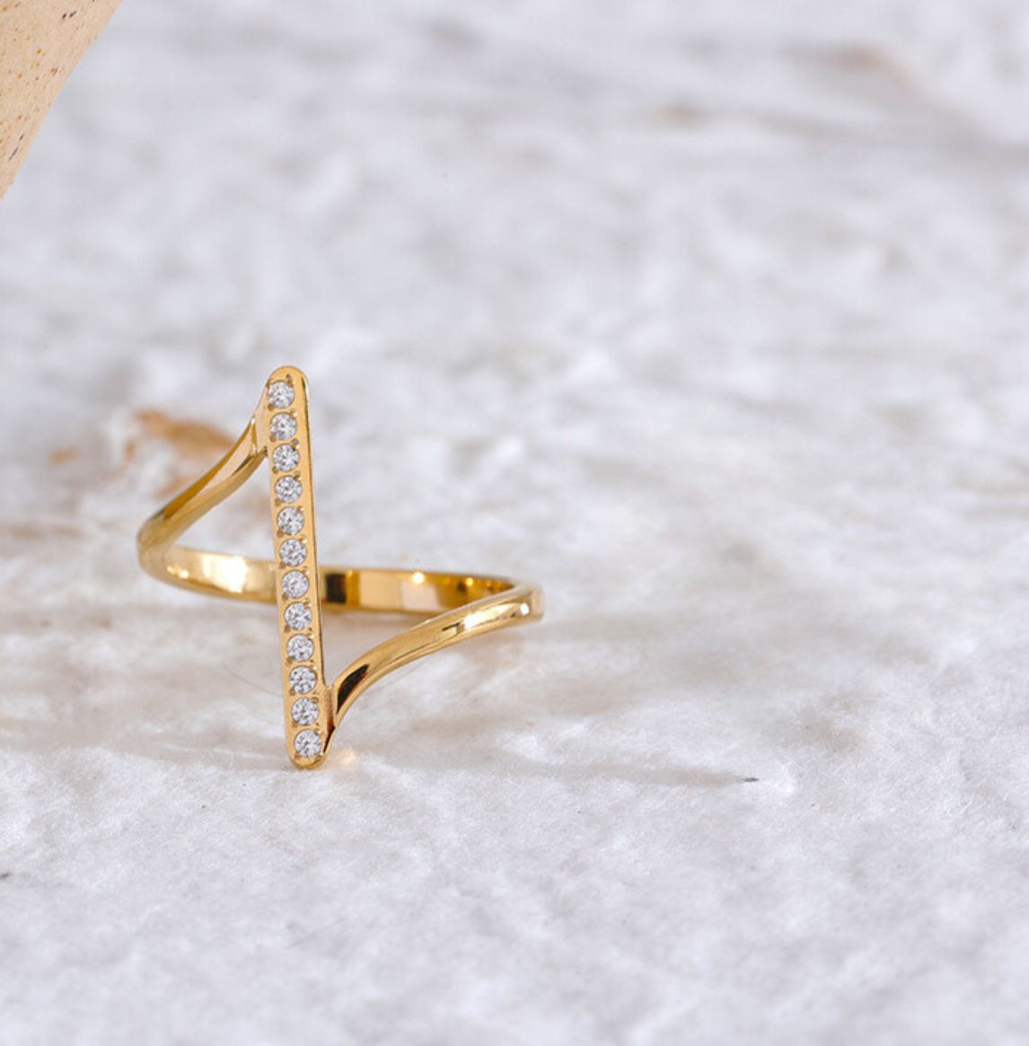 Modern Twist Gold Ring